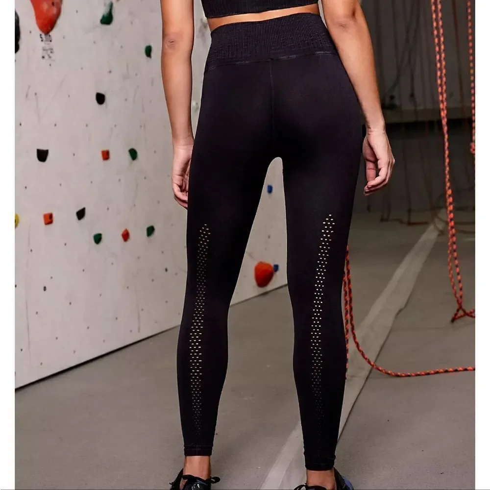 Free People Good Karma Leggings Washed Black XS/S